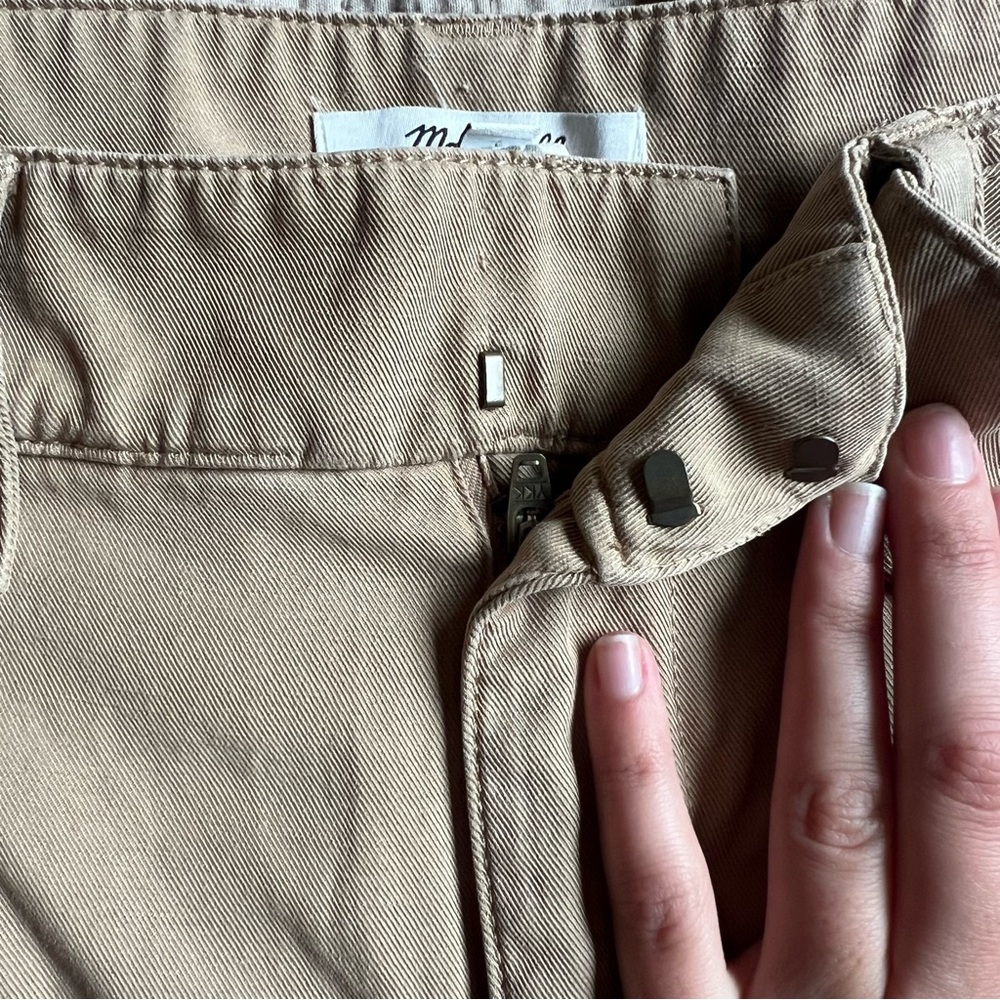 Madewell The Harlow Wide Leg Pant Khaki - Size 0 - Picture 6 of 8